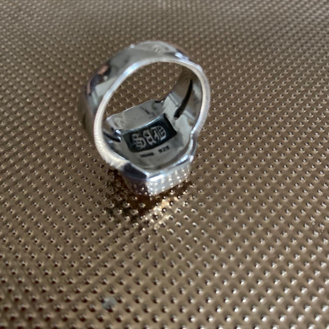 美品★SAD黒夢　清春ブランド★ローズクオーツsilver925リング18号