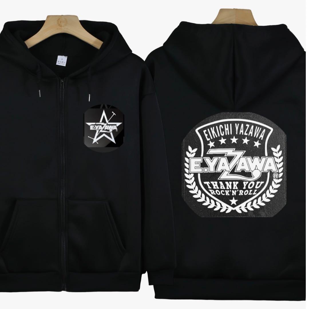 新品】矢沢永吉／E.YAZAWA ブラックパーカー サイズXL - メルカリ