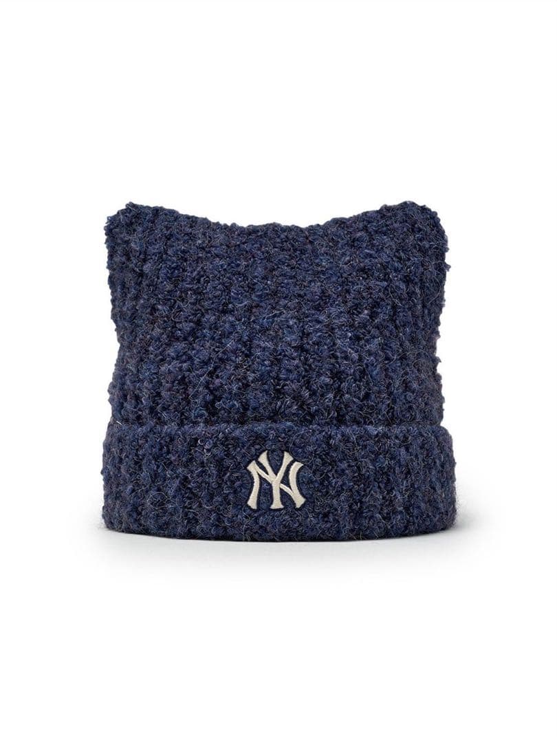 新品・未開封】MLB KOREA 猫耳ニット帽 新品未開封 ビーニー 韓国限定