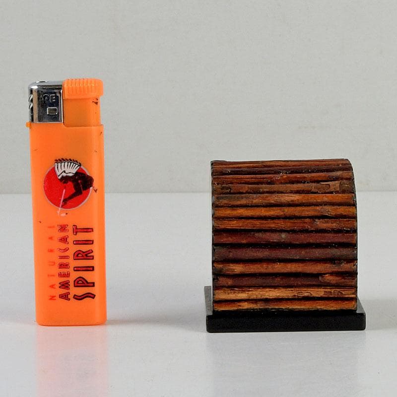 茶道具　一峰作　柳蒔絵　烏帽子香合　共箱　V　9529