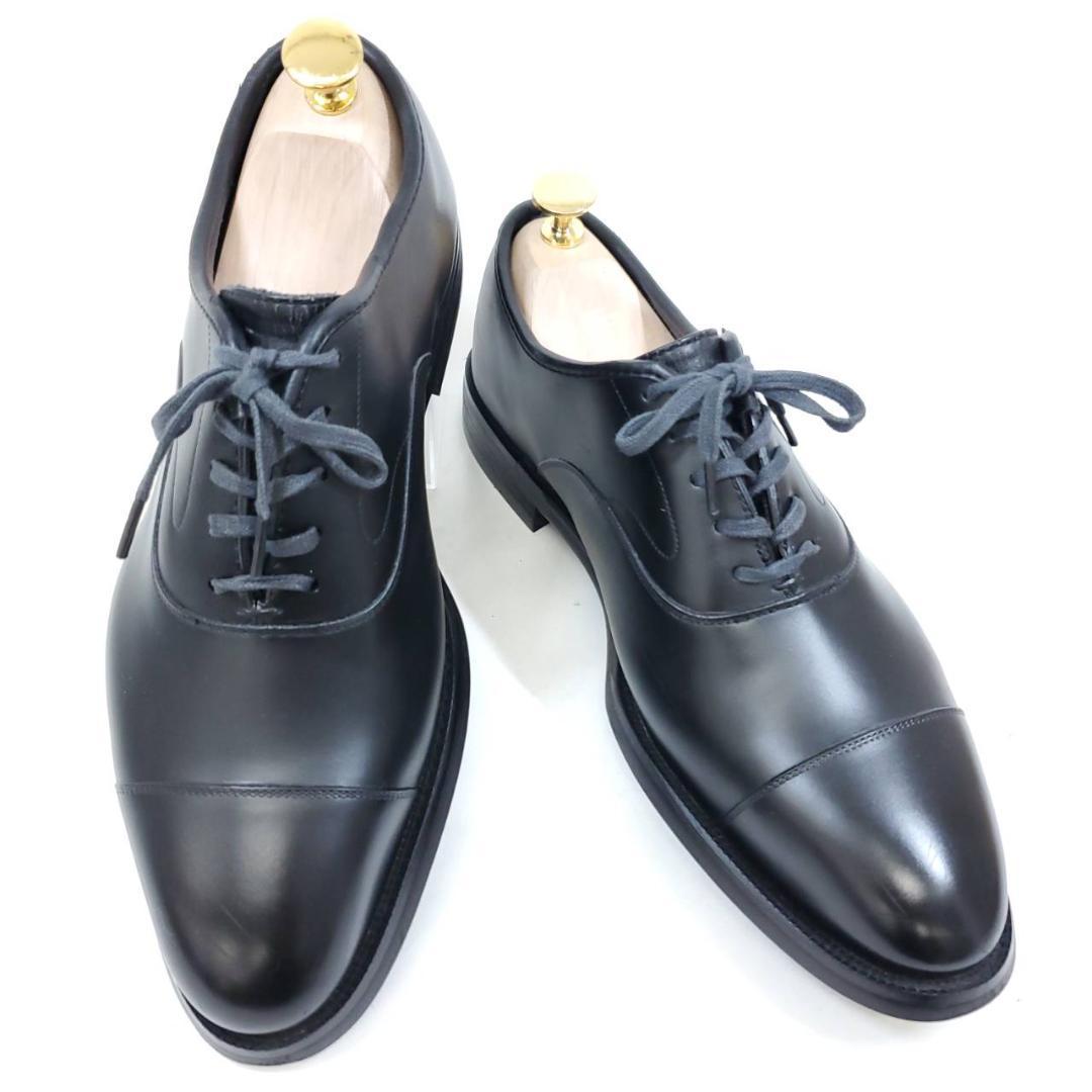 山陽山長　美品　友二郎　Q7402　ストレートチップ　US7.5　ブラック