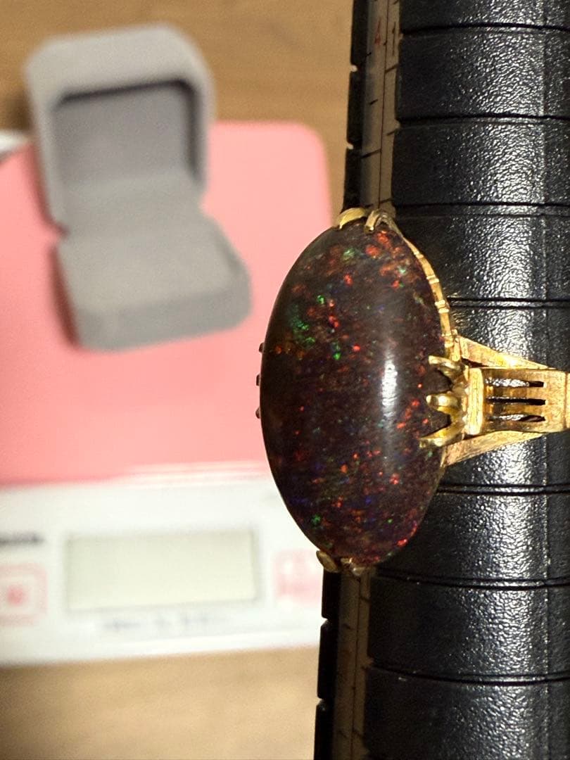 K18ブラックオパールリング　4g