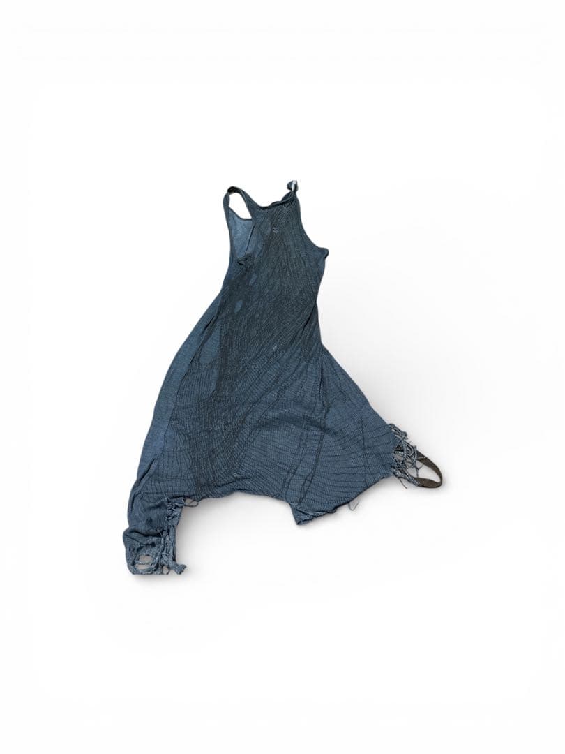 kmrii ダークブルー ロングタンクトップ フリンジ付き - メルカリ