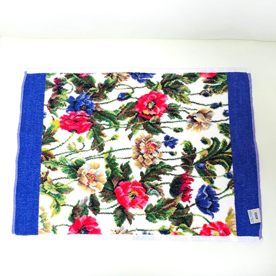 新品未使用ꫂ ၴႅၴ‪*. FEILER フェイラー ハイジ 花柄 タオルハンカチ