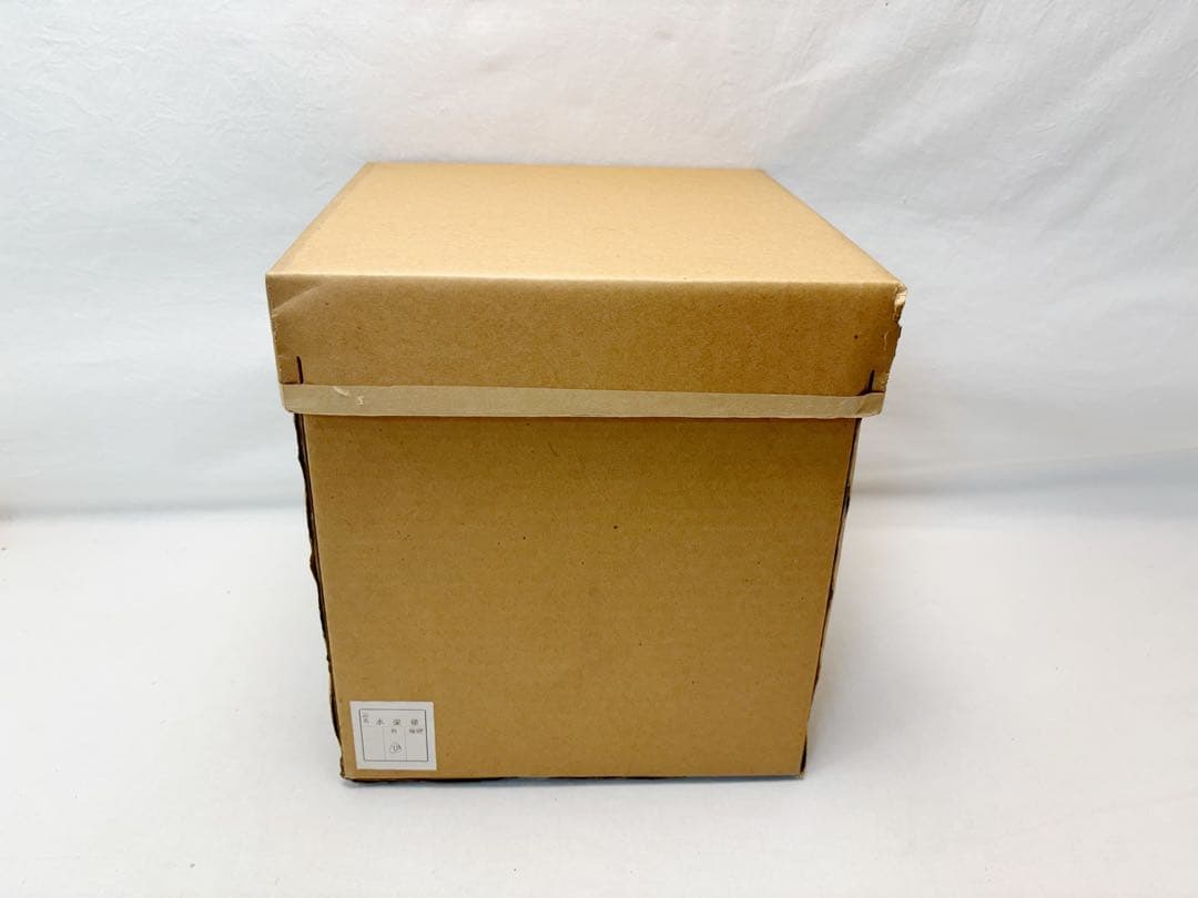 美品 茶道具 水張桶 手桶水指 木地 割蓋付き 水屋道具 露地道具 元箱の