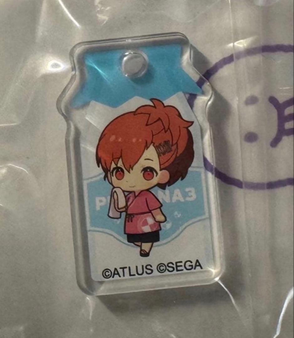 ペルソナ3ポータブル P3P女性主人公 極楽湯 アクリルキーホルダー ハム