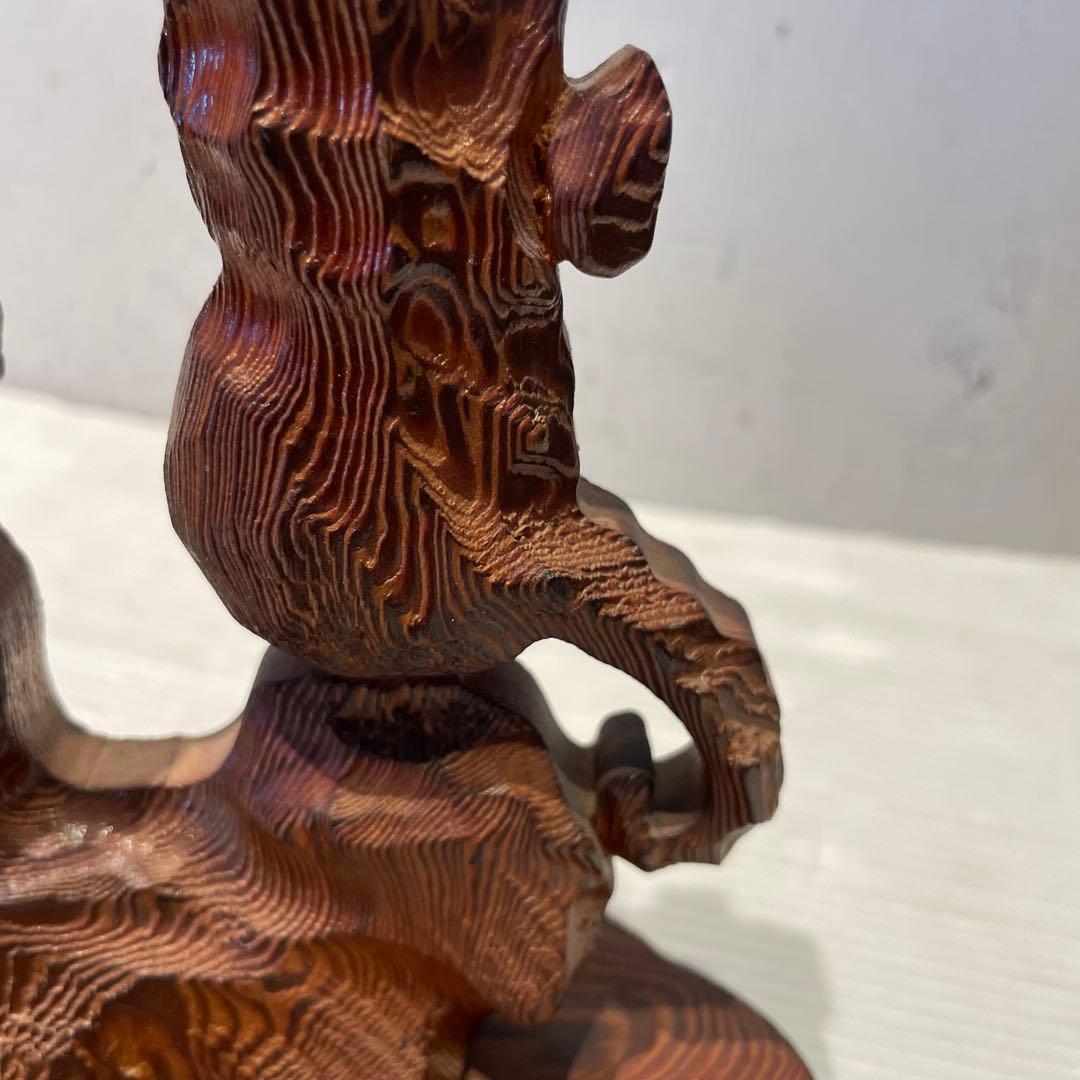 一点もの 屋久杉 希少 タツノオトシゴ 辰 置物 木製木彫り 彫刻 オブジェ