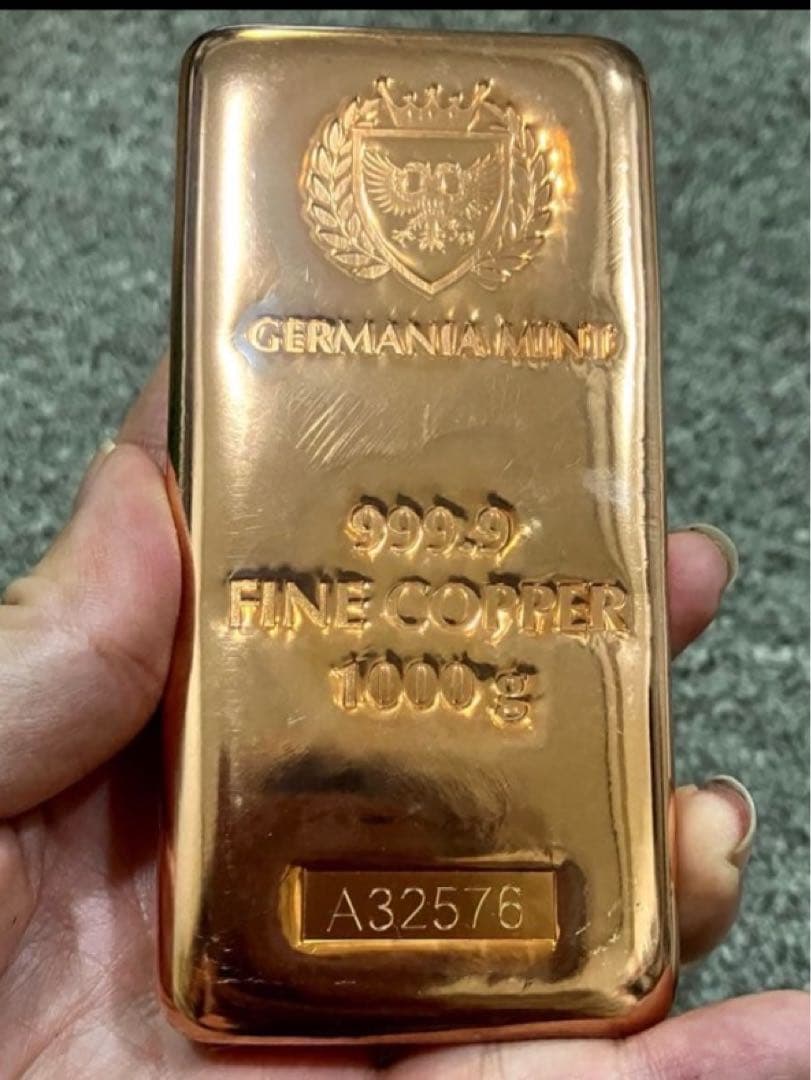 値下げ　新品未使用　GERMANIA MINT 純銅インゴット 1kg 値下げ 新品未使用 GERMANIA MINT 純銅インゴット 1kg｜Yahoo!フリマ