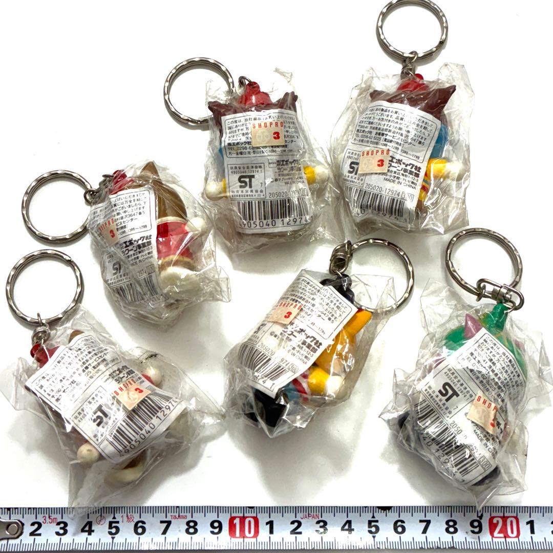 ６個まとめて　ドラえもんズ　ソフビ　キーホルダー　未開封　レトロ