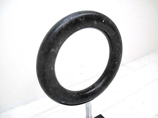 天然大理石×ステンレススチール モニュメント モダンアート オブジェ