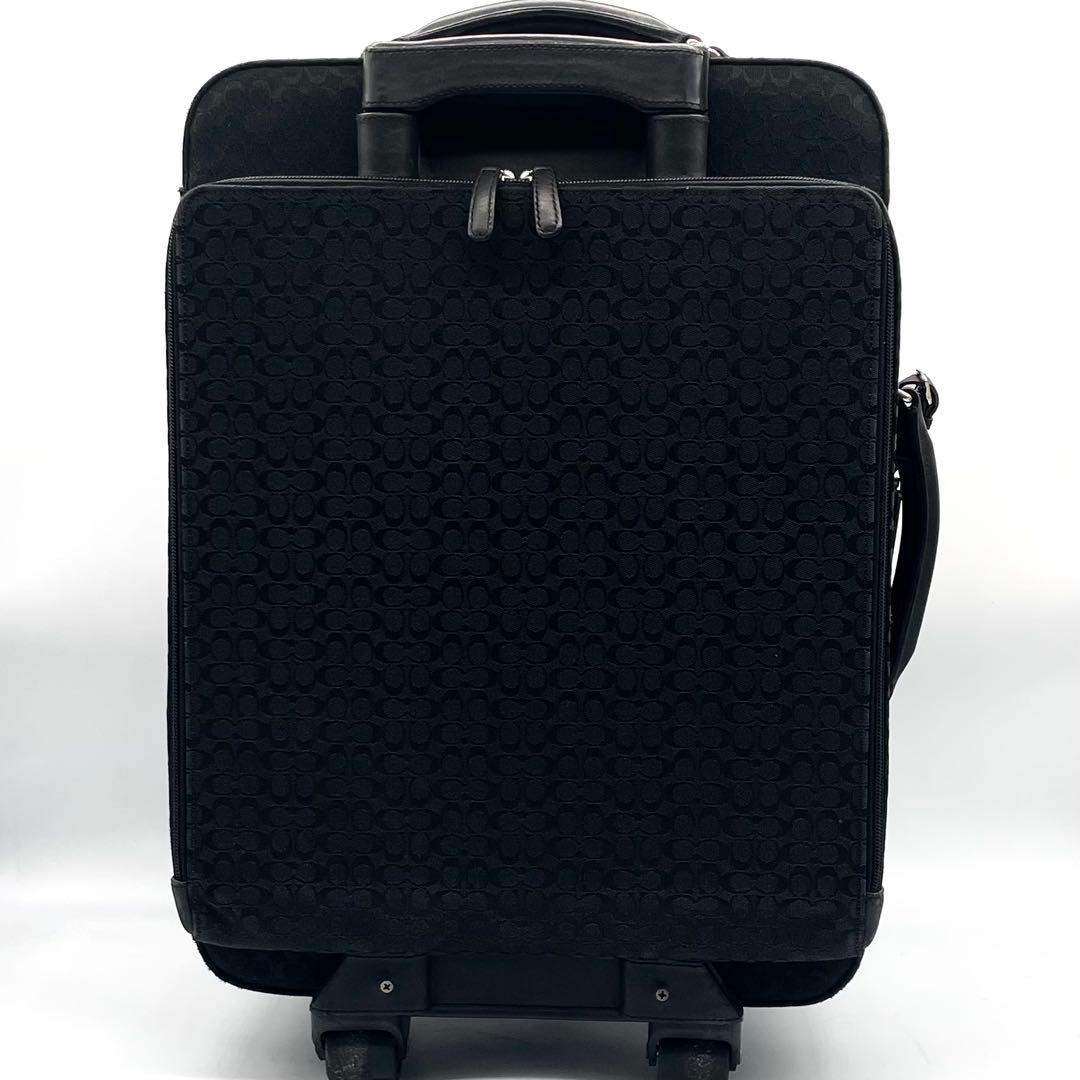 美品】コーチ キャリーケース シグネチャー 総柄 スーツケース