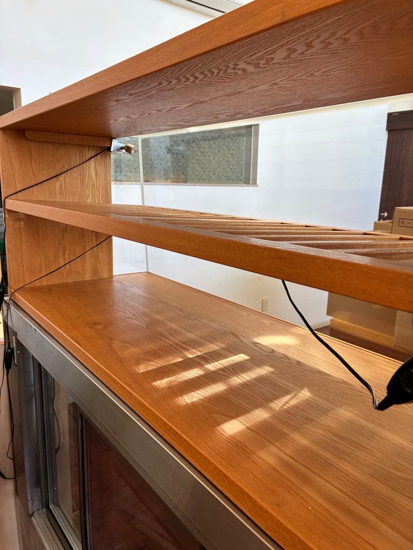 店舗用木製焼き立てショーケース 保冷無し 事務・店舗用品