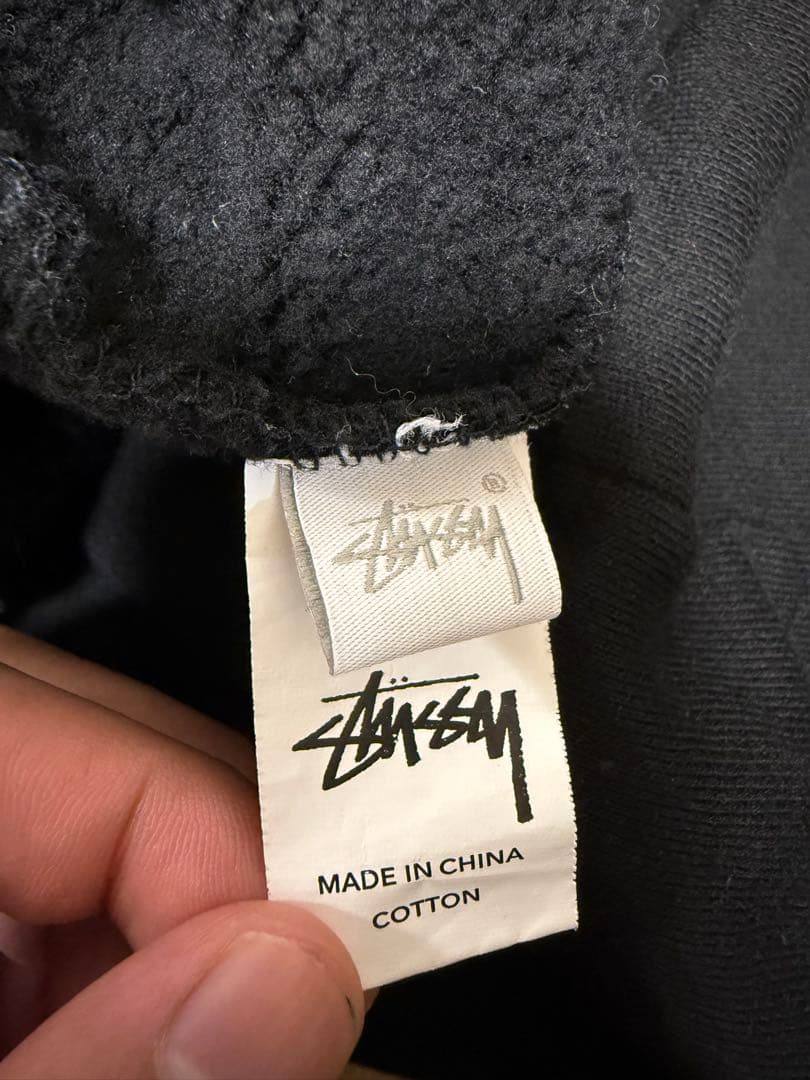 【正規品】Stussy ブラック パーカー Sロゴ