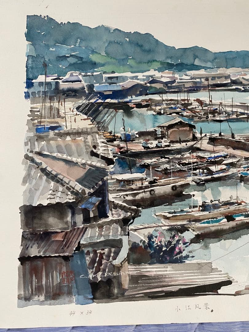 赤石文雄氏 水彩画作品