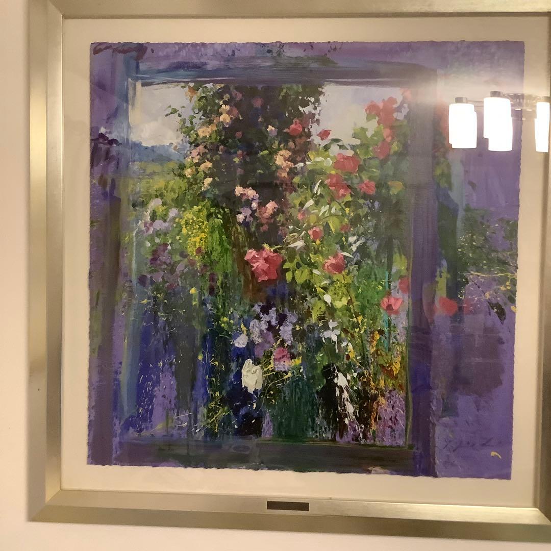 Jトレンツ・リャド【代表作ージベルニーのバラ】自筆サイン入り