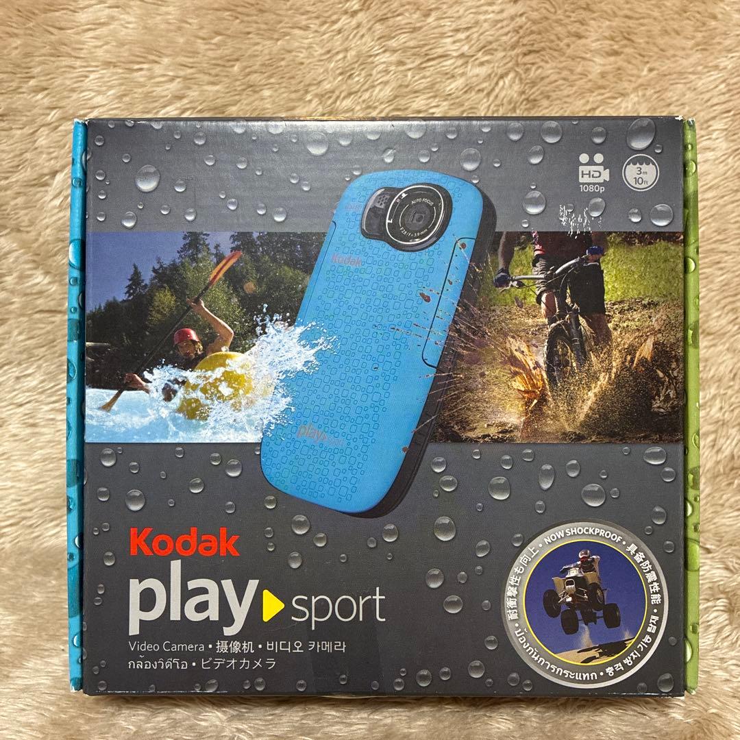 未使用　Kodak PlaySport 防水ビデオカメラ ブラック　　GM139
