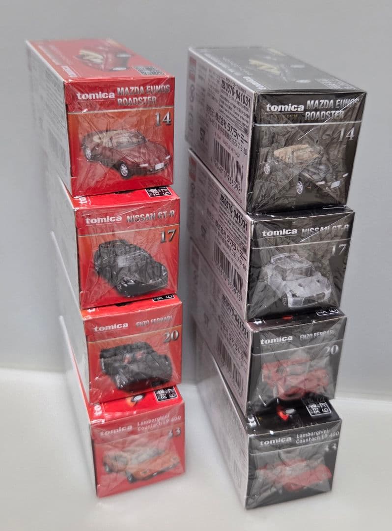 トミカプレミアム　発売記念仕様・通常版セット　計８台