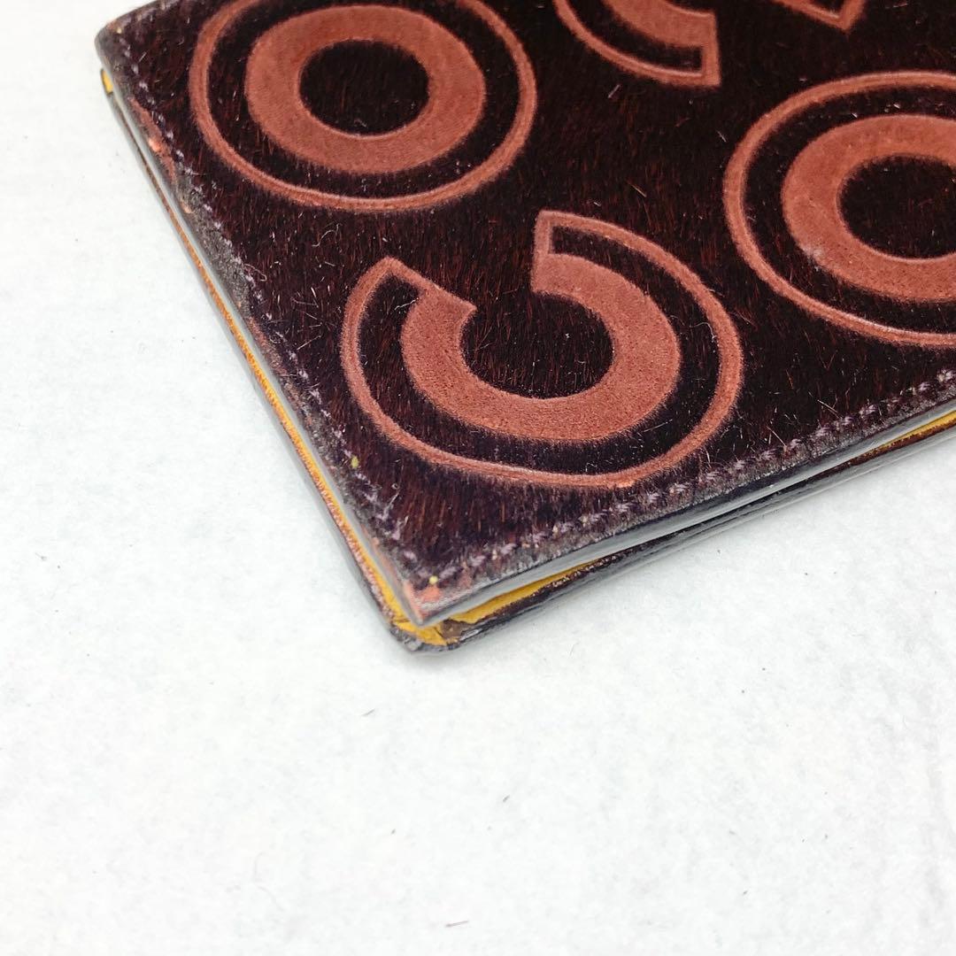 希少 CHANEL ケース ココマーク ハラコ レザー キーリング