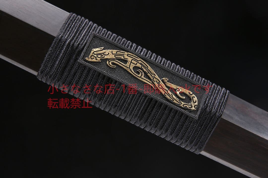 20寸天罡漢剣二溝百錬模様鋼 古兵器 武具 刀装具 日本刀 模造刀 居合刀