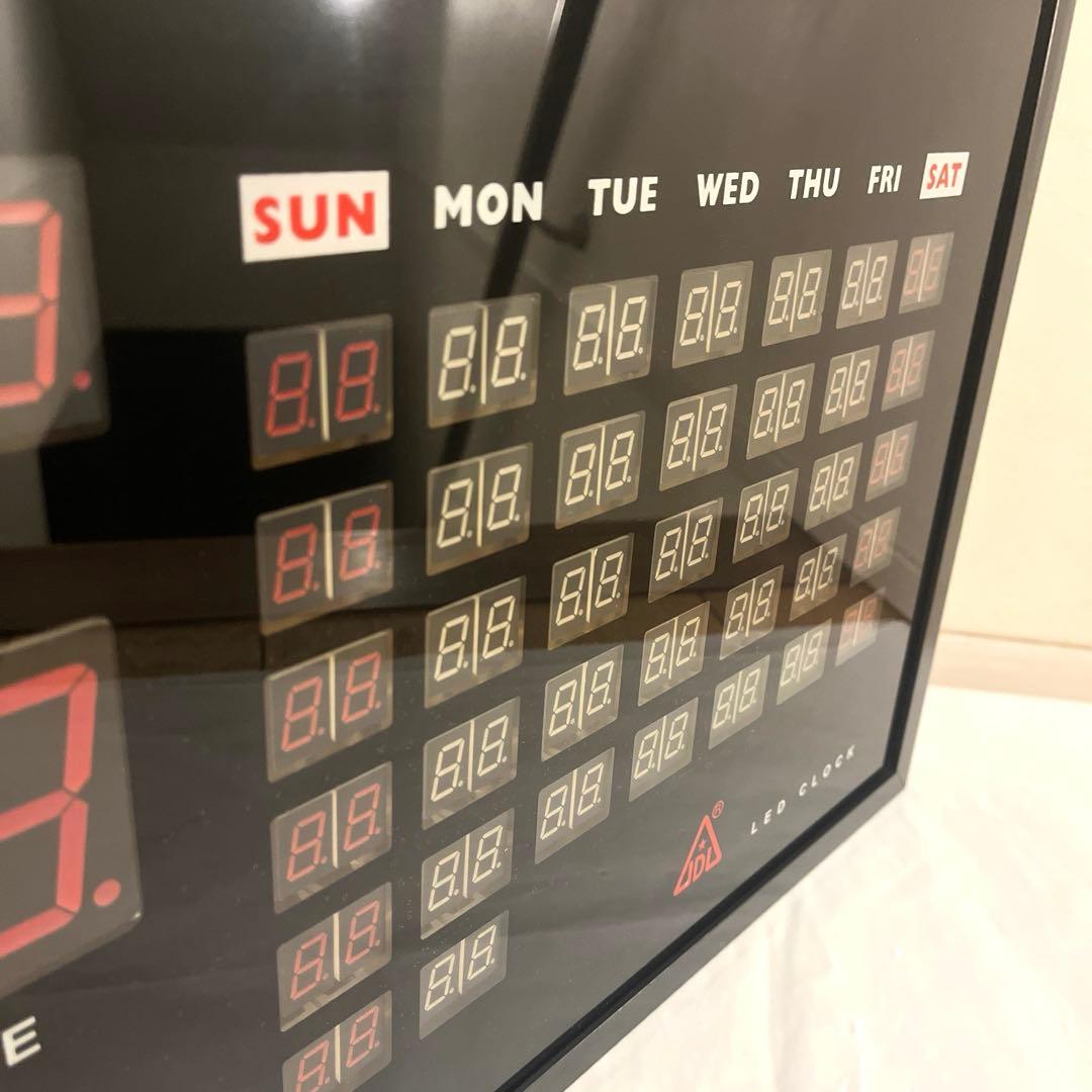 廃盤　JDL LED CLOCK デジタル壁掛け時計 カレンダー