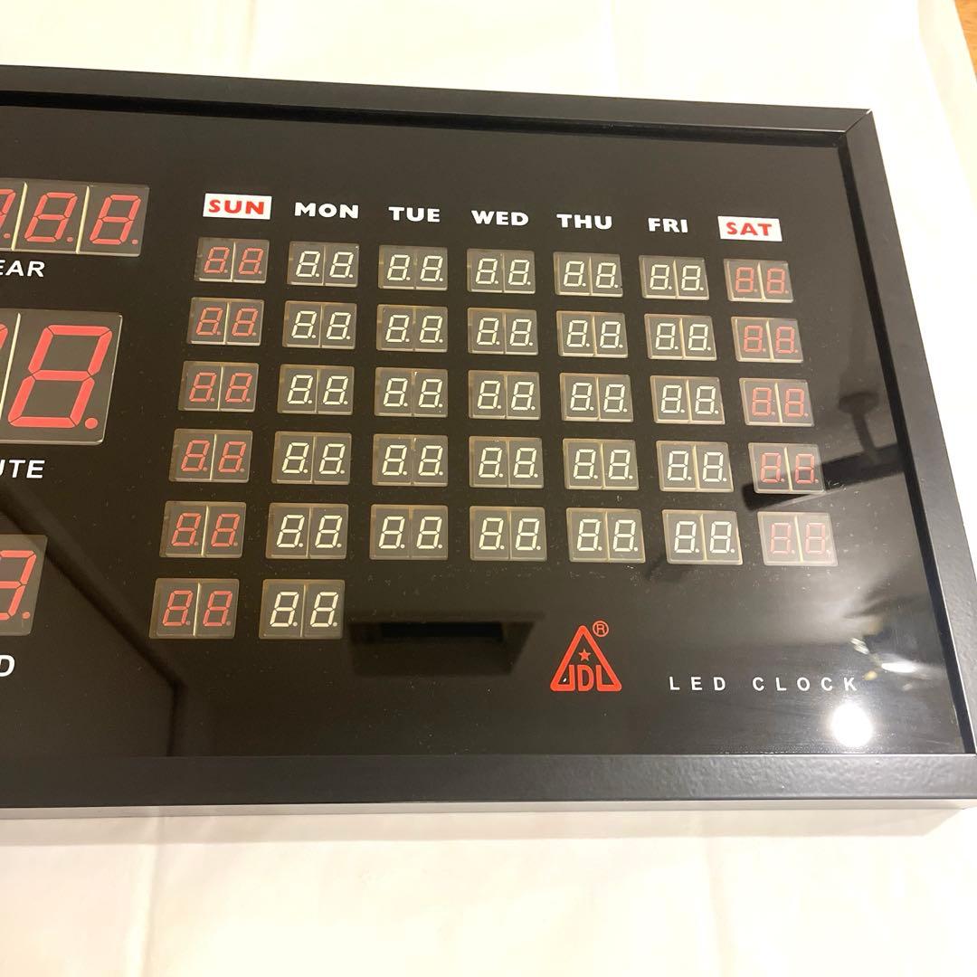 廃盤　JDL LED CLOCK デジタル壁掛け時計 カレンダー