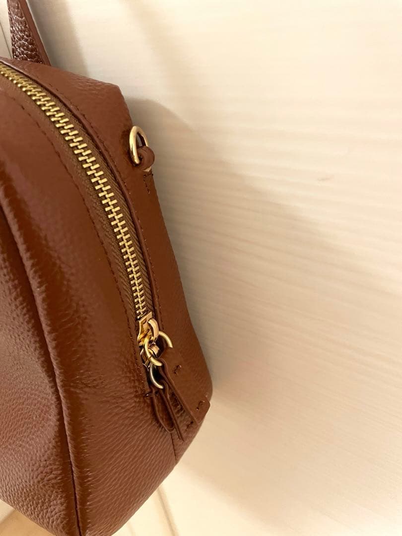 BEAURE カウレザー ボストンバッグ ブラウン 美品