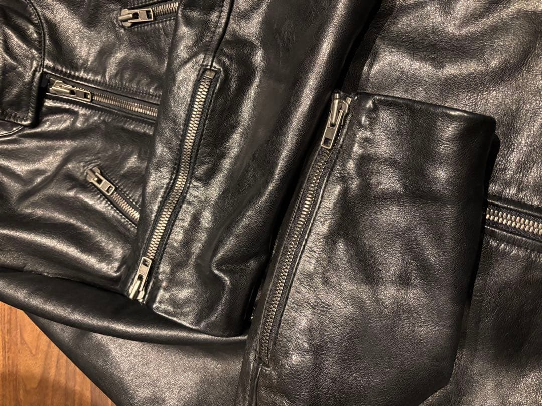 m*u様 2011aw メゾンマルタンマルジェラ ハの字ライダース 5zipライ