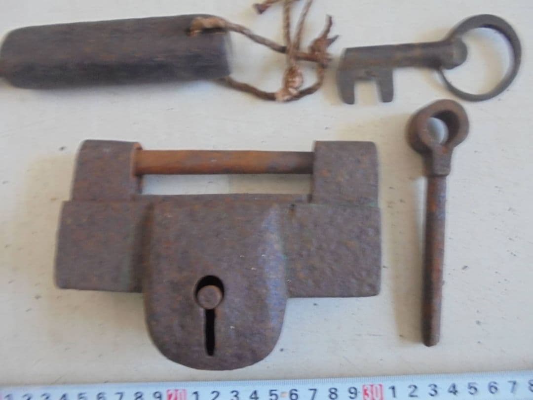 AKa6978 日本四大錠の一つ 因幡錠 鍵付②