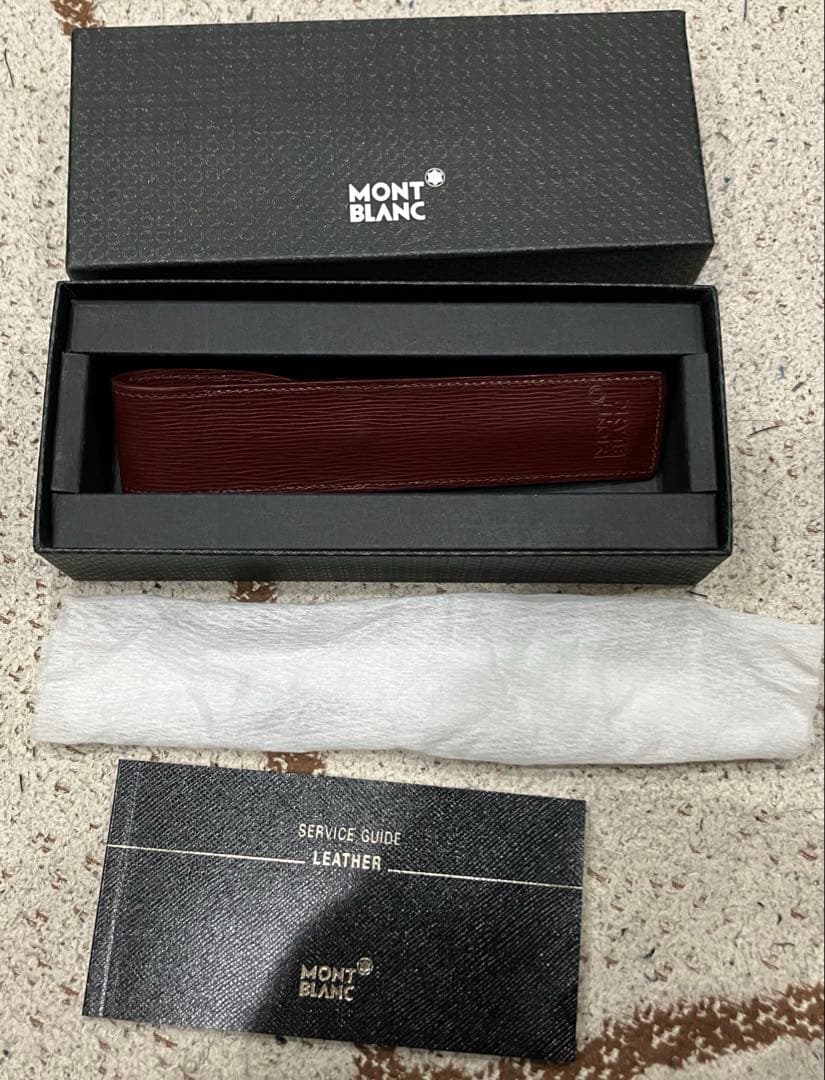 MONT BLANCボールペンケースモンブラン MONTBLANC（モンブラン） レザーペンケース 1本差し あすつく対応 ペン