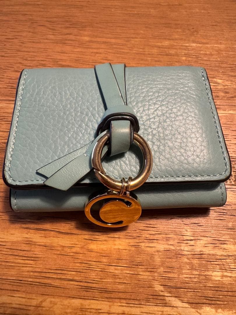 Chloé 三つ折り財布 ライトブルー