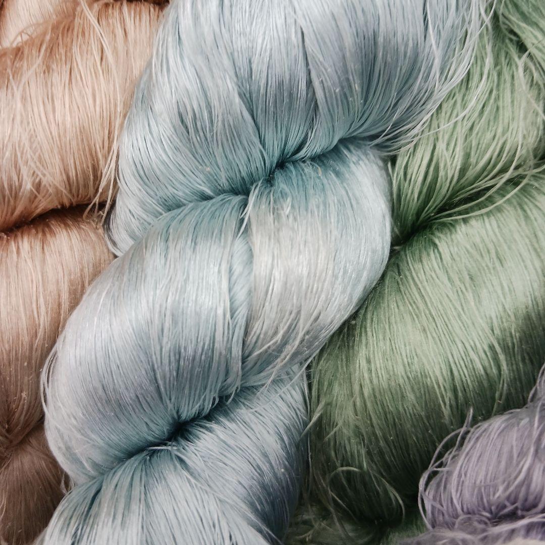 織物、組紐、刺繍手芸用絹糸わけあり