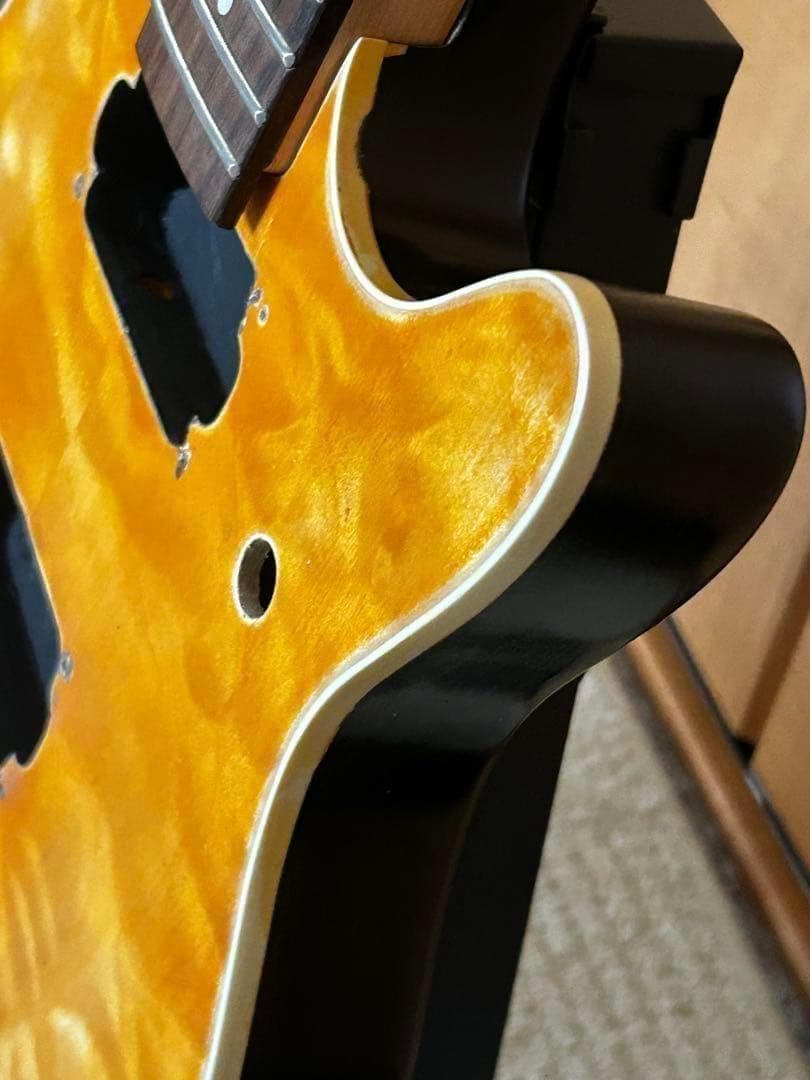ミュージックマン風 カスタム抜け殻ギター