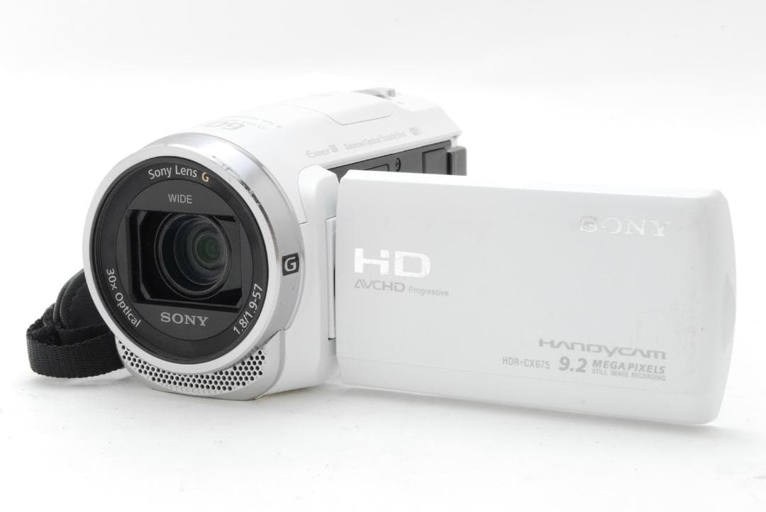 箱付き】ソニー SONY HDR-CX675 ホワイト - メルカリ
