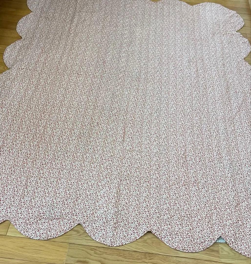 美品】アメリカンアンティークキルト⭐︎ダブルウエディング 約208×180cm