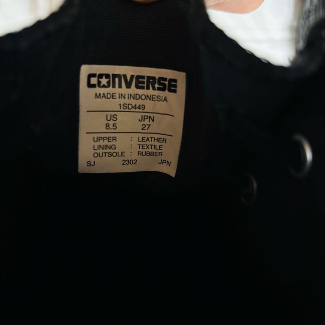 未使用級✨コンバース　モカシン　ブラック　27cm　1sd449