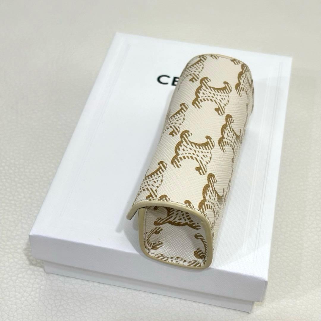 【新品未使用】CELINE セリーヌ リングケース ホワイト トリオンフ小物入れ