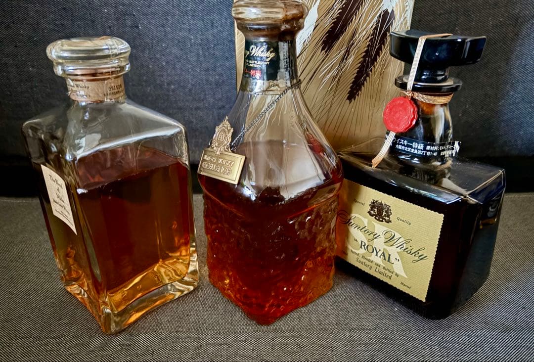 サントリー エクセレンス ブレンドオブニッカなど ウイスキー古酒 3本