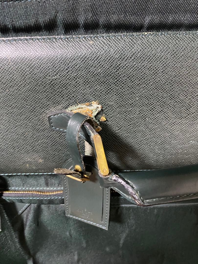 ジャンク品】ヴィトン ガーメントケース ボストンバッグ タイガ 素材