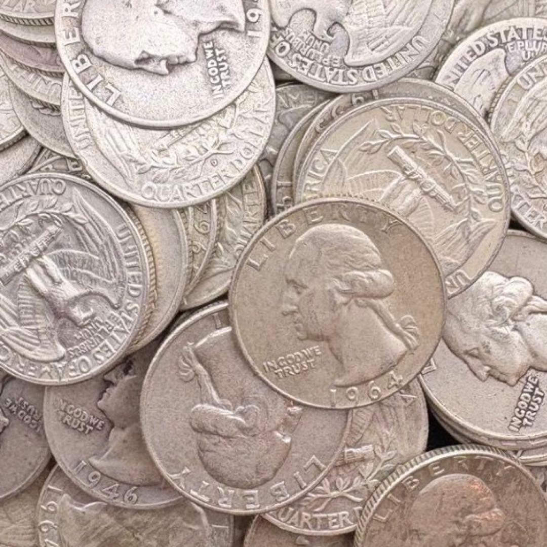 銀貨 30枚クォーターダラー ドル 1964年以前 アメリカ Bクォーター