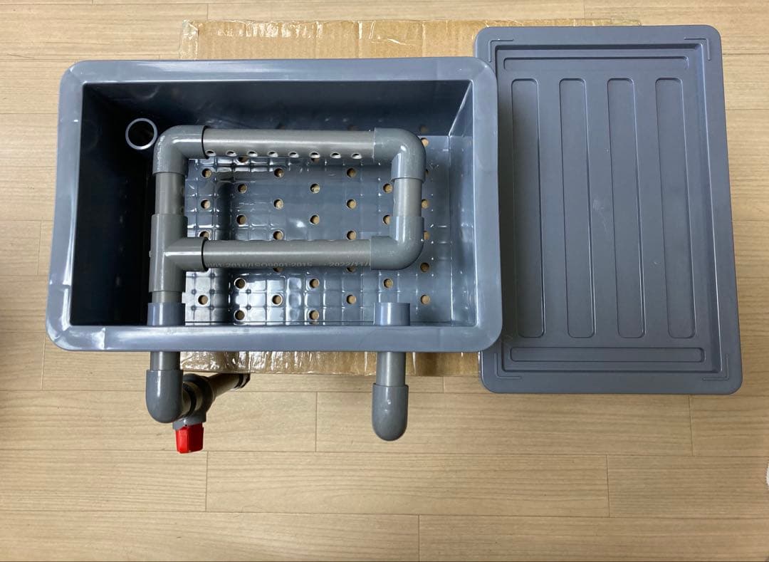 大きめサイズ 45wフルセット水槽池用フィルター、万能濾過器、濾過装置