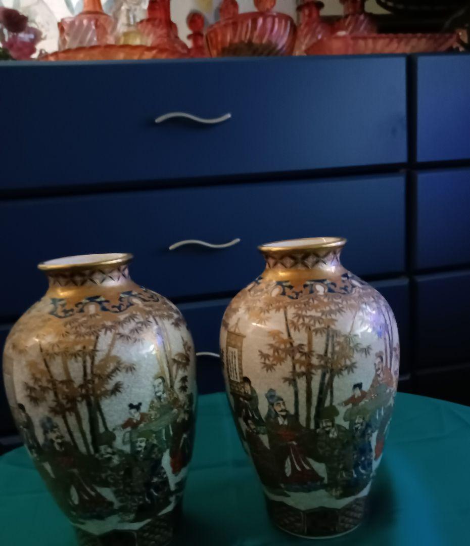 薩摩焼【献上薩摩焼人物図 七賢人図】 手技TEWAZA「薩摩焼」SATSUMA