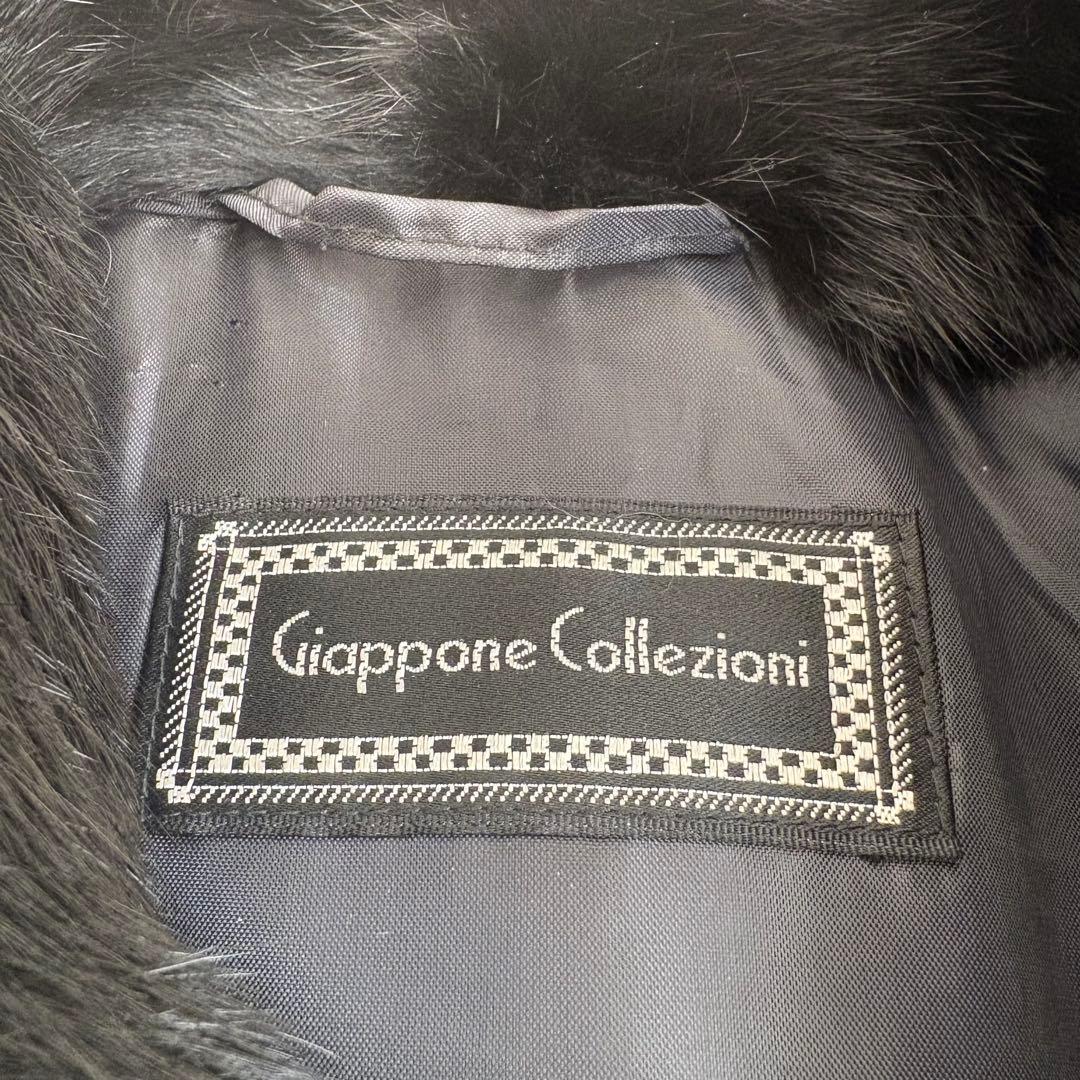 【本毛皮】希少なメンズ毛皮コート サイズ XLダブル 黒 リアルファー