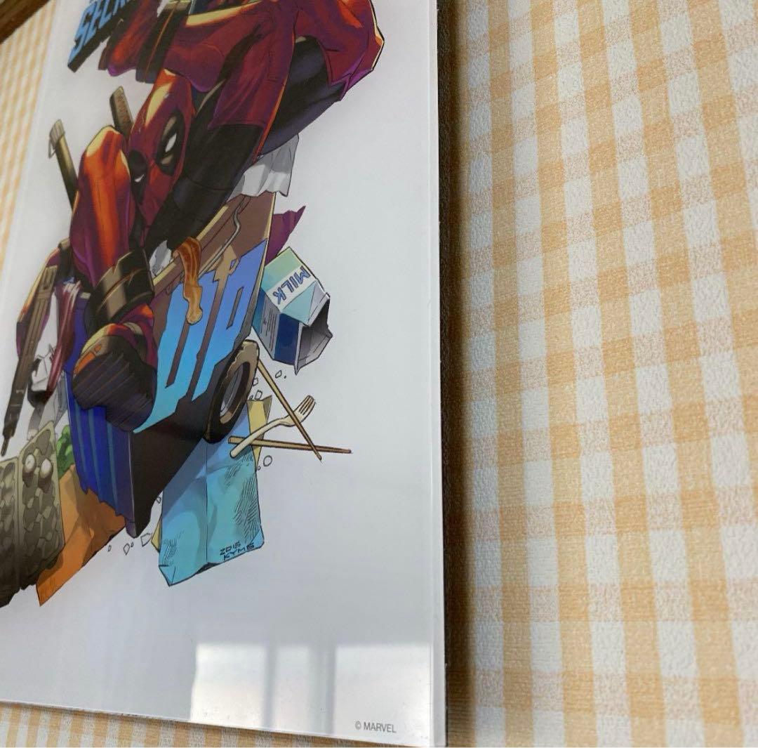 marvel デッドプール　マーベル展　アートボード　絵画　アートパネル