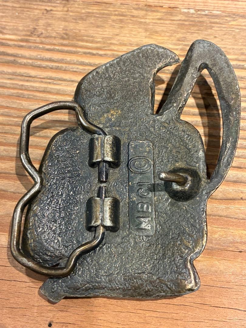 ビンテージ 70s スカル 髑髏 骸骨 死神 バックル ネイバーフッド