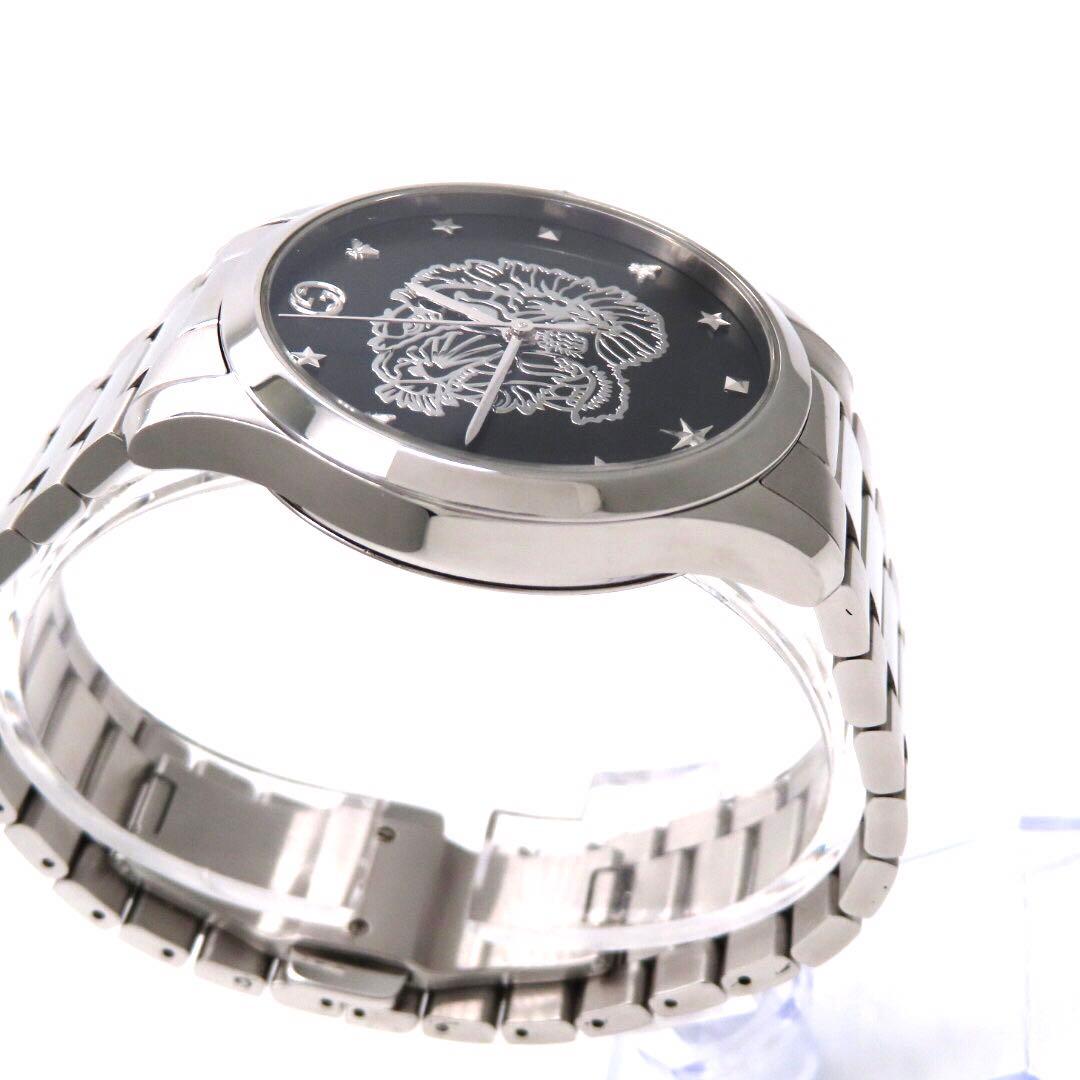 ☆極美品 Gタイムレス タイガー GUCCI グッチ 時計 ブラック メンズ