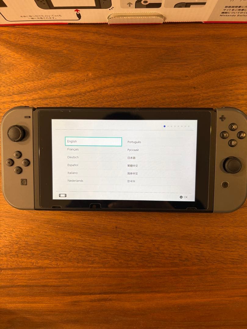 【美品】Nintendo Switch グレー バッテリー強化版 備品全て付属