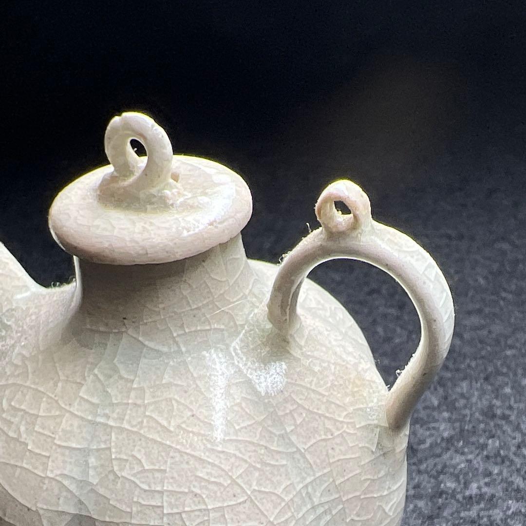 中国宋時代 青白磁急須 幅約5.5㎝ 東Y7-1208☆2F