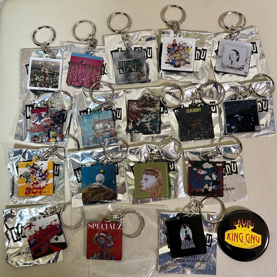 KING GNU アクリルキーホルダーセット+缶バッチ1コ