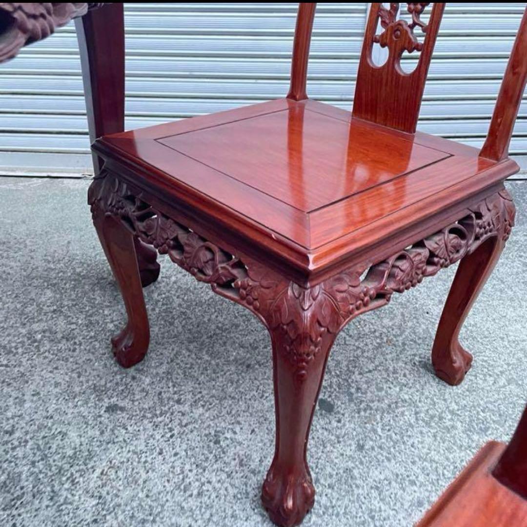 シノワズリー 中国アンティーク調チェア1脚