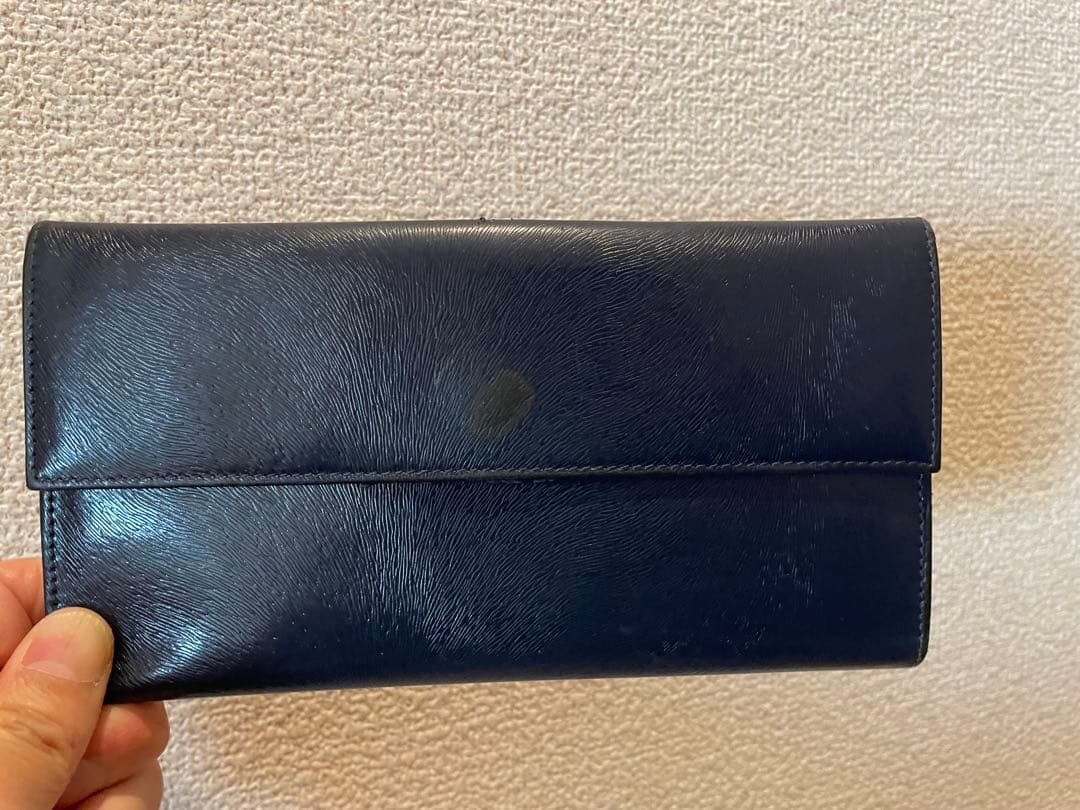 FENDI 二つ折り財布 ネイビー 手帳カバー